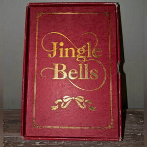 Mr. Christmas Animated Musical Book Music Box Jingle Bells Song Mechanical 2003